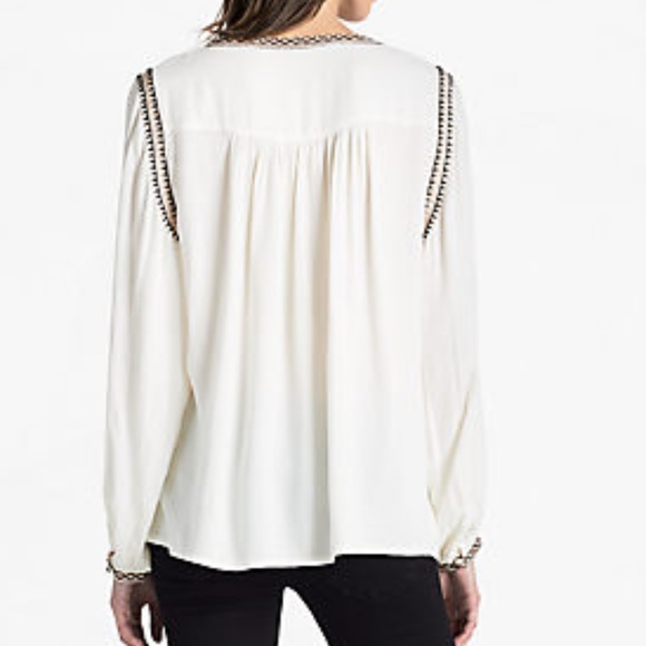 Lucky Brand Embroidered Peasant top - Large - Picture 2 of 5